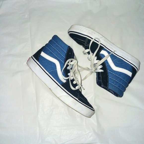 Vans Other - VANS Old Skool high blue sneakers-Kod size 5